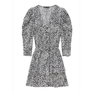 animal snow leopard print dress